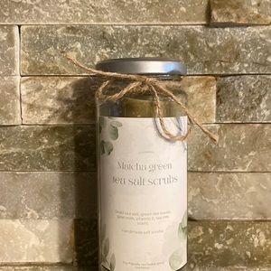 Matcha green tea salt scrubs